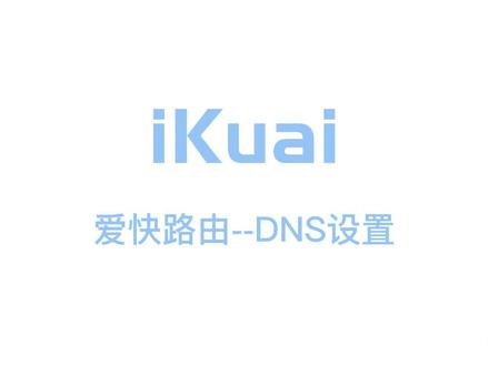 爱快路由--DNS设置 #爱快路由 #ikuai #爱快 #DNS设置