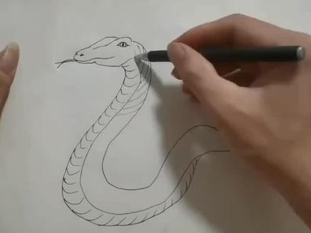 🐍🐍 画蛇#蛇的画法 新得一年旗开得胜,一飞冲天