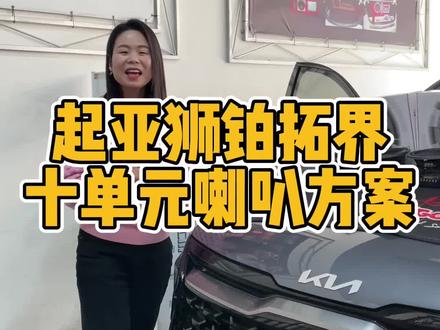 十单元喇叭方案#狮铂拓界音响改装 #起亚音响改装 #中置喇叭 #超薄低音炮#两分频套装喇叭 #盐城
