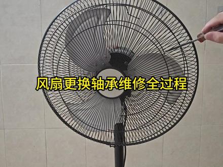 风扇更换轴承维修全过程#风扇 #电风扇 #风扇启动不了