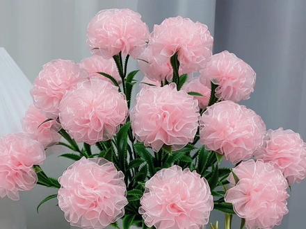 康乃馨教程。#手工diy #38女王节 #手工礼物