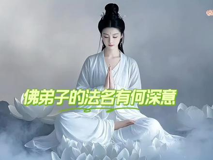 佛弟子的法名有何深意