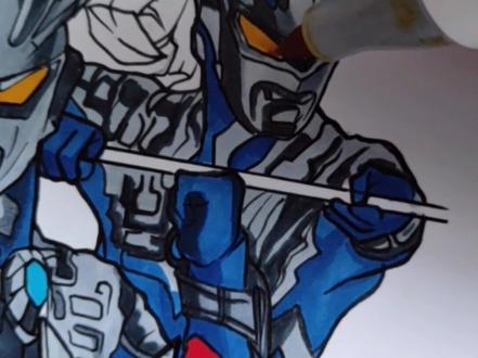 全形态赛罗完成上色,哪个是你测出来的形态?#赛罗奥特曼 #马克笔上色