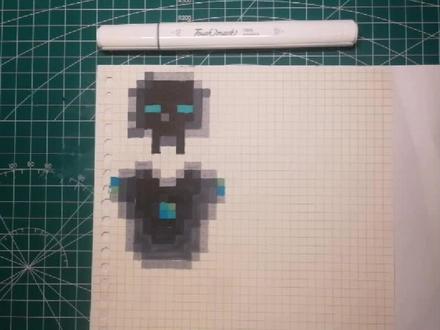 无尽护甲Infinity Breastplate#我的世界 #像素画教程 #无尽贪婪 @抖音小助手