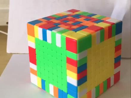 九阶魔方还原4 第四面 在家呆不住,就转魔方。