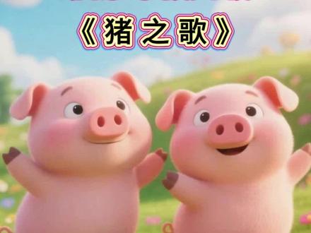 经典早教儿歌《猪之歌》宝宝跟着哼不停!#儿歌 #儿歌早教 #儿歌动画 #启蒙早教儿歌 #儿歌童谣