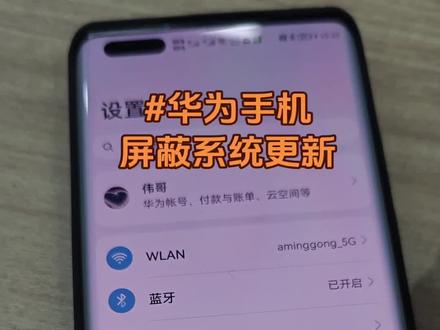 #华为手机#玩机技巧 #华为手机屏蔽系统更新