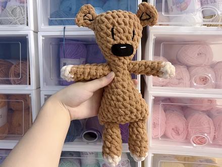冰条线憨豆先生的小熊钩织教程来啦#钩织教程 #憨豆先生的熊