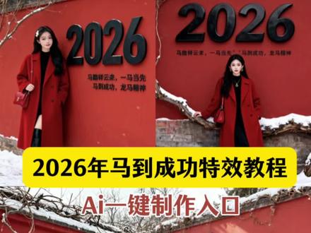 你们找的2026马到成功特效来啦,#即梦ai #2026马到成功 #2026马到成功教程 #马到成功特效 #ai2026马到成功 2026马到成功特效教程,2026马踏祥云来,马到成功一路长虹,2026马到成功贴纸,2026马到成功图片,马到成功动态壁纸 ai2026马到成功写真 ,马到成功特效怎么制作,马到成功创意图片,马到成功祝福语,马踏祥云,