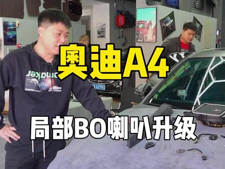 奥迪A4局部BO喇叭升级#奥迪 #a4l #汽车用品