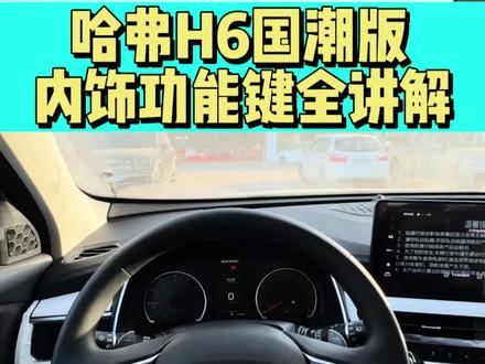 哈弗H6国潮版内饰全按键讲解(方向盘多功能键,空调,档杆,拨片) #哈弗H6 #与弗同行