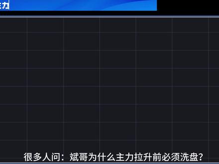 主力拉升前必洗盘 三个信号判断主力何时拉升 很多人问:为什么主力拉升前必须洗盘?如果散户死扛不交筹码,主力会一直洗下去吗?#洗盘 #出货 #成家量 #股市 #股民