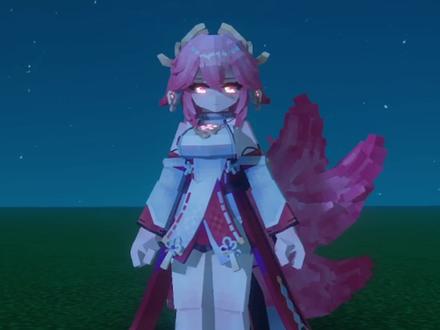 八重宫司啊~ #我的世界 #八重神子 #原神 #像素