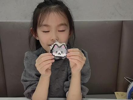 拼豆继续 炸毛小猫,挑战新烫法#拼豆 #拼豆教程 #亲子日常 #手工