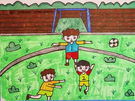 你们学校的秋季运动会开始了吗?秋季运动会主题画交作业了吗?#小学生手抄报 #萌知计划 #兴趣才艺 @抖音青少年 #儿童创意绘画 #马克笔儿童画