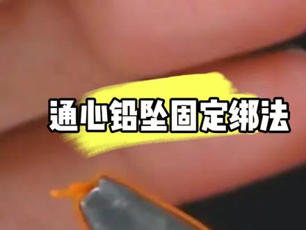 通心坠固定绑法#钓鱼 #路亚 #鱼钩 #绑钩教程 #主线连接八字环