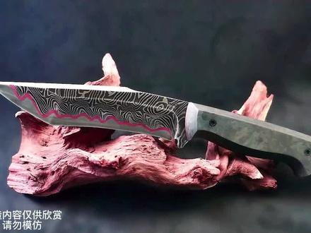 用最多的材料做最美的刀,同样是夹铜三枚钢,为何它红得这么优秀#锻刀 #锻刀大师 #锻刀大神 #手工锻打