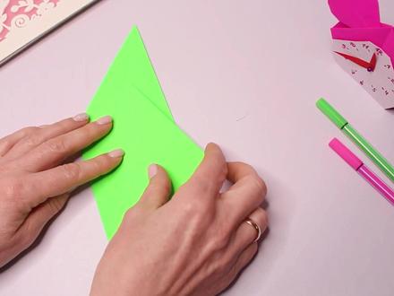 开心寒假期创意 #手工折纸DIY制作教程视频:简单的小闹钟认识时间