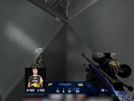 simple这残局1v2绝了!!#csgo