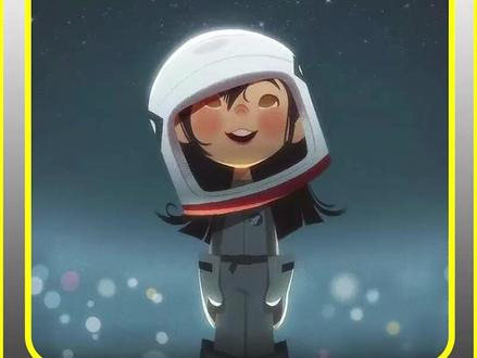 女孩想要成为一个宇航员#动画电影解说 #动画短片