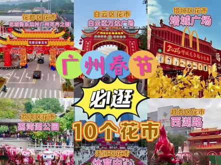广州过年必去的十个花市,赶紧收藏!#过年 #广州花市 #春节游玩