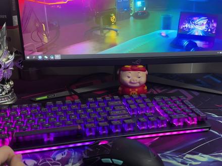 给耀光换套键帽#rog #游戏外设 #机械键盘 #客制化键盘 #我的桌面