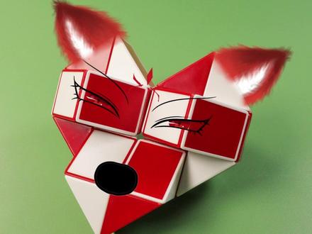 24段百变魔尺的100种折法之小狐狸#魔尺 #百变魔尺 #魔尺教程 #玩具 #益智玩具 #儿童玩具 #儿童益智玩具 #魔尺变狐狸 #魔尺24段玩法大全 @抖音小助手 @热门小助手