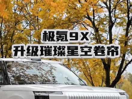 极氪9X提升内饰氛围感 #极氪9X #极氪9X升级改装 #极氪9X星空顶 #极氪9X星空遮阳帘