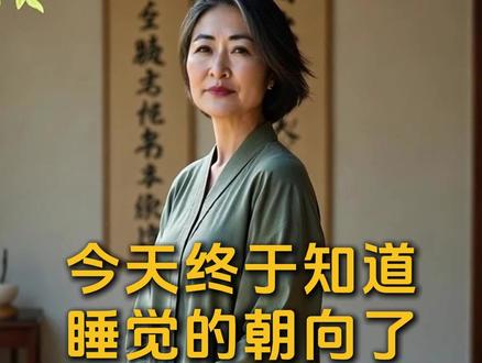 今天终于知道睡觉的朝向了#养生 #养生知识