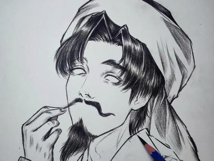 阿凡提怎么天天都这么开心??? #手绘 #绘画过程 #阿凡提 #阿凡提怎么天天都这么开心 #日常瞎画 @抖音小助手