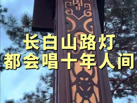 长白山连路灯都会唱十年人间了!#十年人间 #长白山 #817稻米节 #盗墓笔记 #张起灵