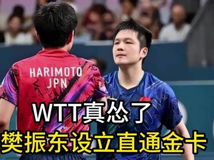 为樊振东设立直通金卡 WTT真怂了,各大赛事凭卡都能直接进正赛 #樊振东 #樊振东小胖 #樊振东加油 #乒乓球 #乒乓
