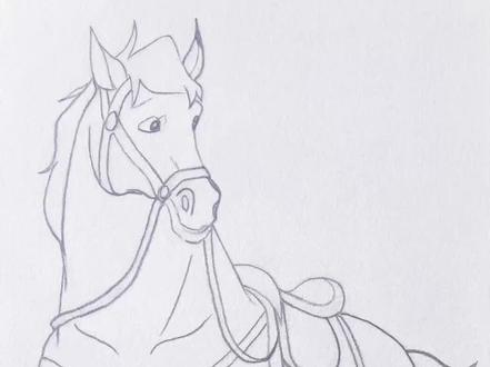 #创作者中心 #创作灵感 #手绘 #每日一画 #马 马年白龙马,马上有福!