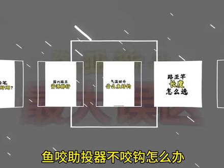鱼咬助投器不咬钩怎么办 #路亚知识 #路亚新手入门教程 #路亚野钓