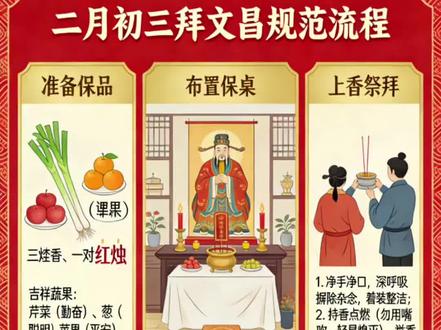#尊重传统文化 #民间习俗须知 别瞎拜!二月初三拜文昌的正确步骤,看完少走弯路! (拜文昌流程补充版)