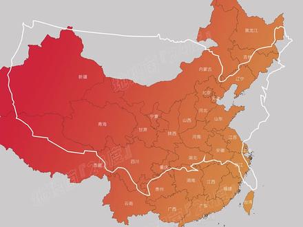 中国与美国同纬度对比 #地理 #地图