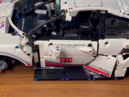 保时捷911拼装教程-完结#国产积木推荐