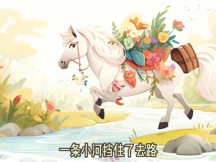 用AI创作儿童绘本《小马过河》#AI #AI绘画 #儿童绘本 #小马过河 #midjourney