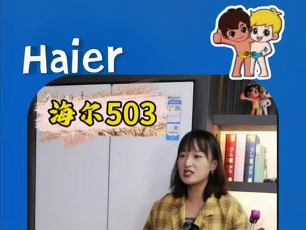 两种面板的区别#海尔 #海尔冰箱 #彩晶钢化玻璃面板#海尔503