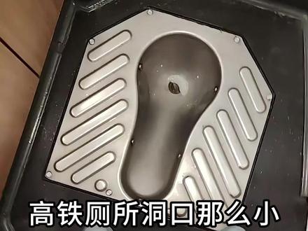 高铁厕所洞口那么小,万一拉多了堵住咋办?其中玄机保你顺畅 #高铁 #厕所 #顺畅