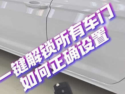 一键解锁所有车门如何设置 #用车知识 #带你懂车