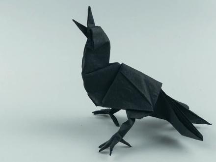 立体折纸之懂得反哺知恩的乌鸦