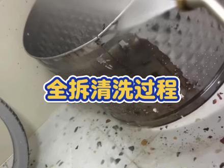 小天鹅波轮洗衣机全拆清洗。是什么导致最近身上痒痒的,洗衣机有异味衣服还洗不干净?#美的全屋智能 #一声小美生活更美 #生活小妙招