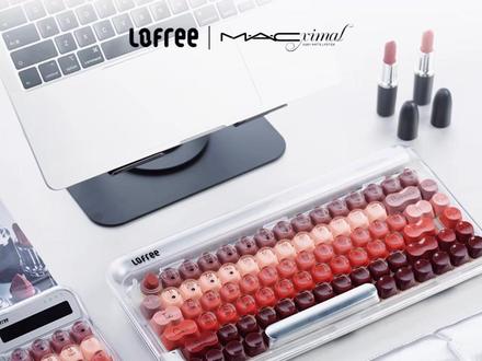 Lofree洛斐&MAC联名三模口红机械键盘女生高颜值蓝牙#口红机械键盘 #机械键盘 #键盘 #三模机械键盘 #高颜值键盘