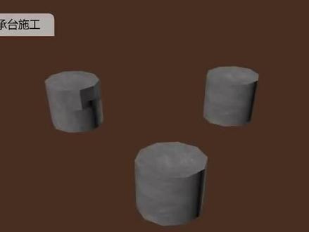 #桩基础工程 #施工动画 #土方工程 #施工工艺 #工程人 三桩承台施工🚧