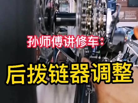 孙师傅讲修车:后拨链器调整。#捷安特#自行车
