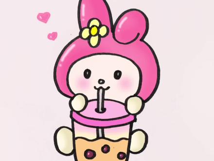 #原创作品 美乐蒂也收到秋天第一杯奶茶喽🥰#创作灵感 #美乐蒂 #简笔画 #三丽鸥 @抖音小助手 @创作灵感