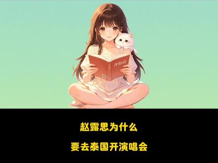 赵露思为什么要去泰国开演唱会?#赵露思