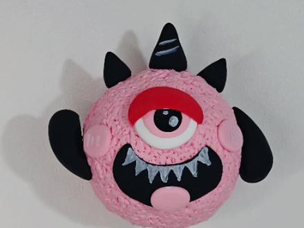 捏丑萌小怪兽呀#一起来试试 #手工教程 #日常分享#黏土手工 #解压