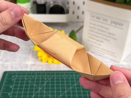 小时候的折纸乌篷船你还记得吗,教小朋友再折一次吧#折纸 #手工diy #亲子手工